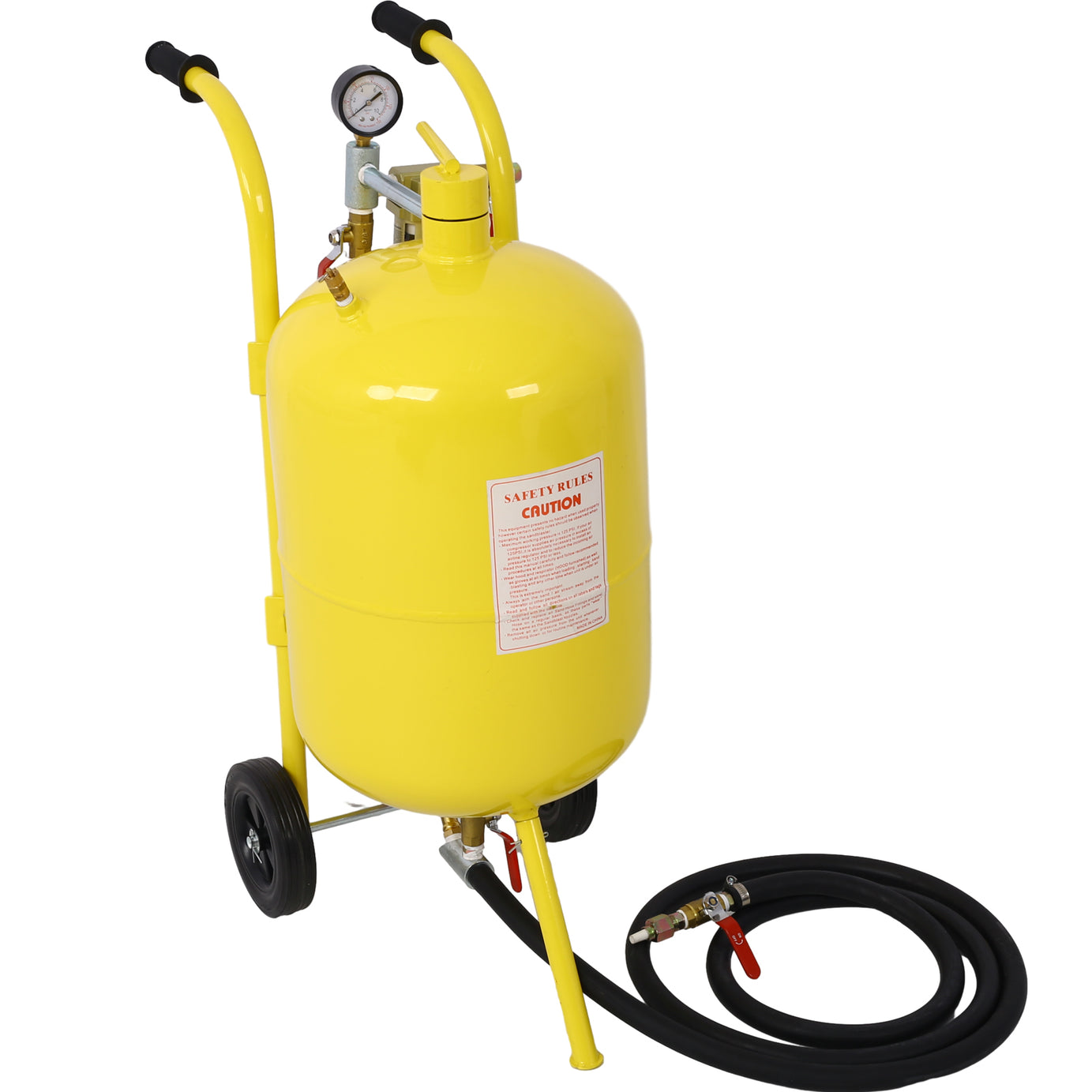 10Gal Pot Sandblaster, 125 Psi Pressure Sand Blasting Complete Kit for Paint, Stain, Rust Removal and Special Surface Treatment of Material--1