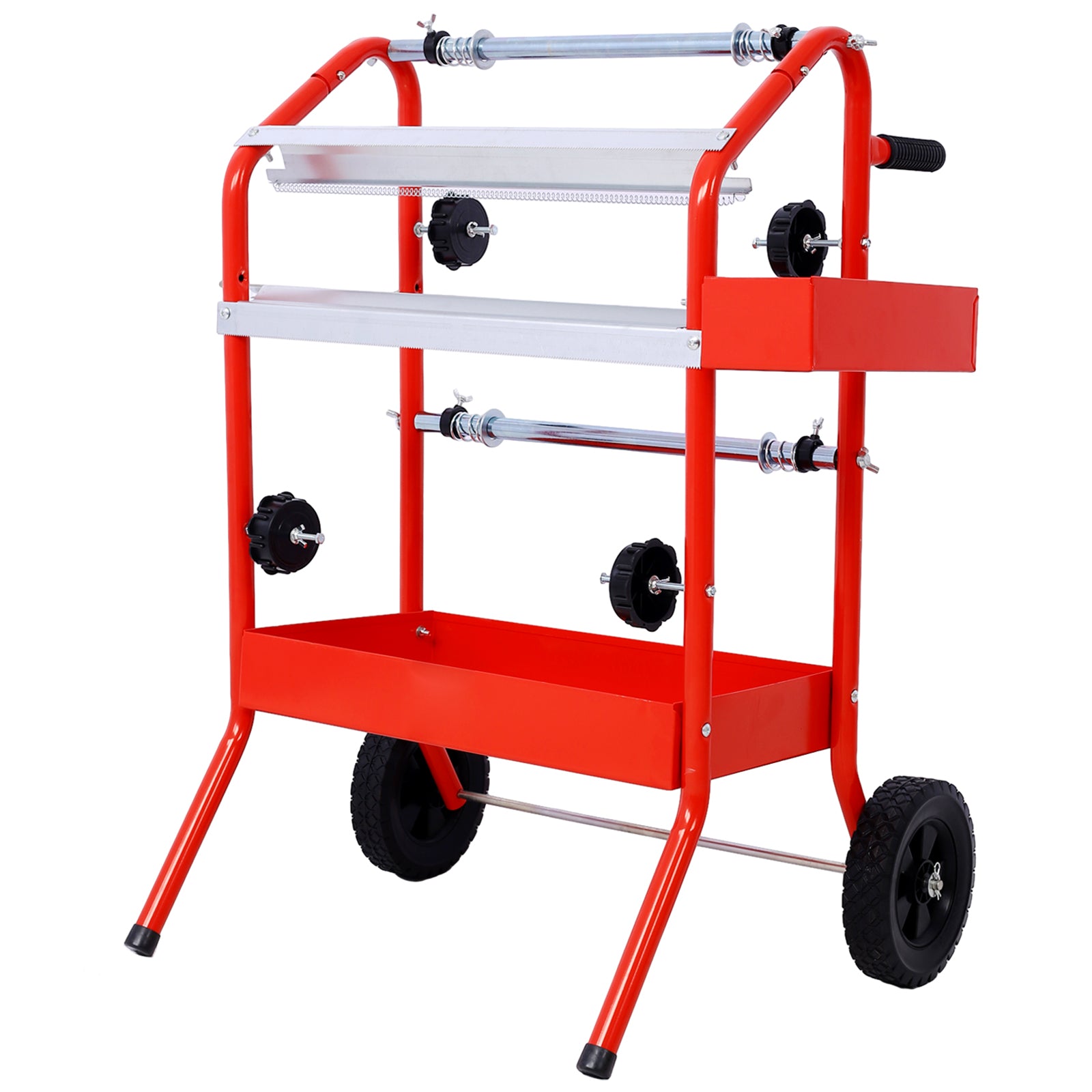 Mobile 18" Multi-Roll Masking Paper Machine with Storage Trays,RED--1