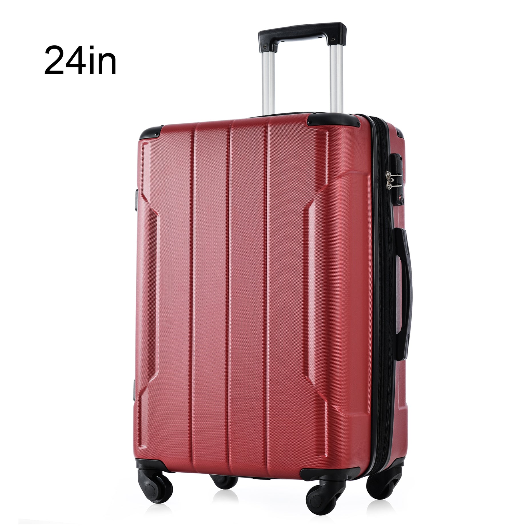 Hardshell Luggage Spinner Suitcase with TSA Lock Lightweight Expandable 24'' (Single Luggage)--1