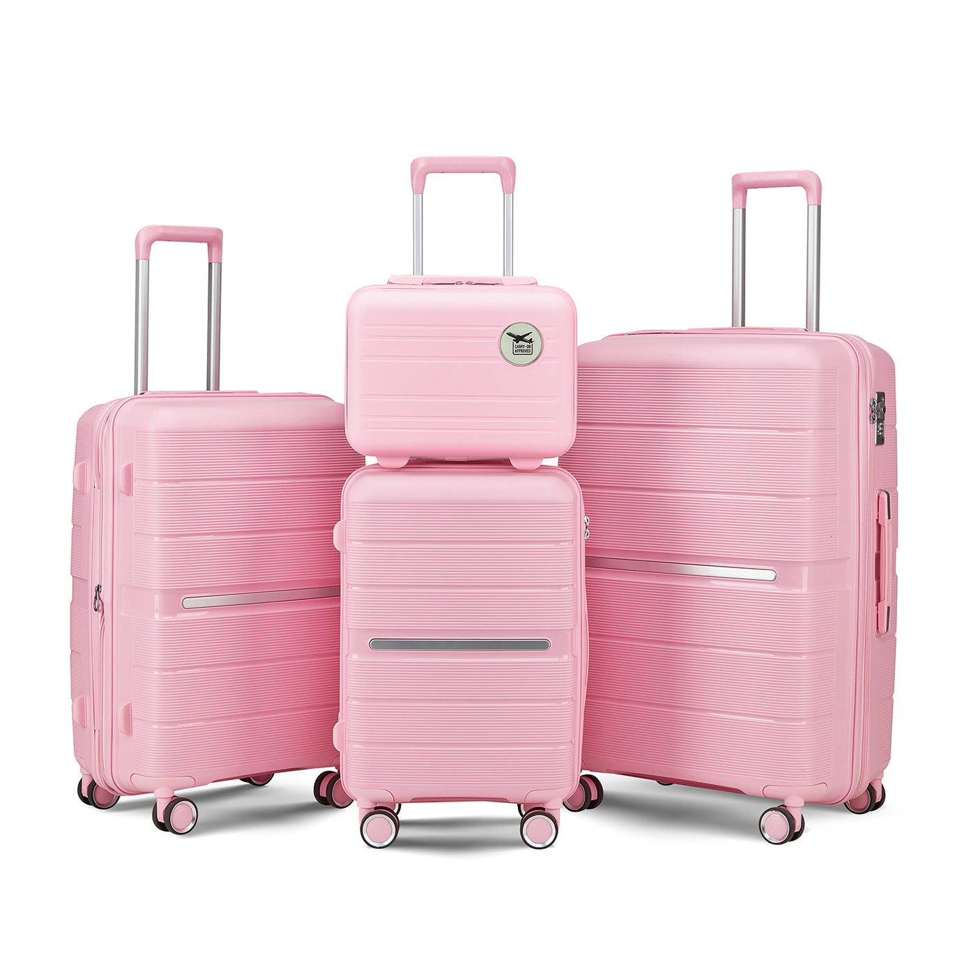 Luggage Sets 4 Piece(14/20/24/28) PP Lightweight & Durable Expandable suitcase--1