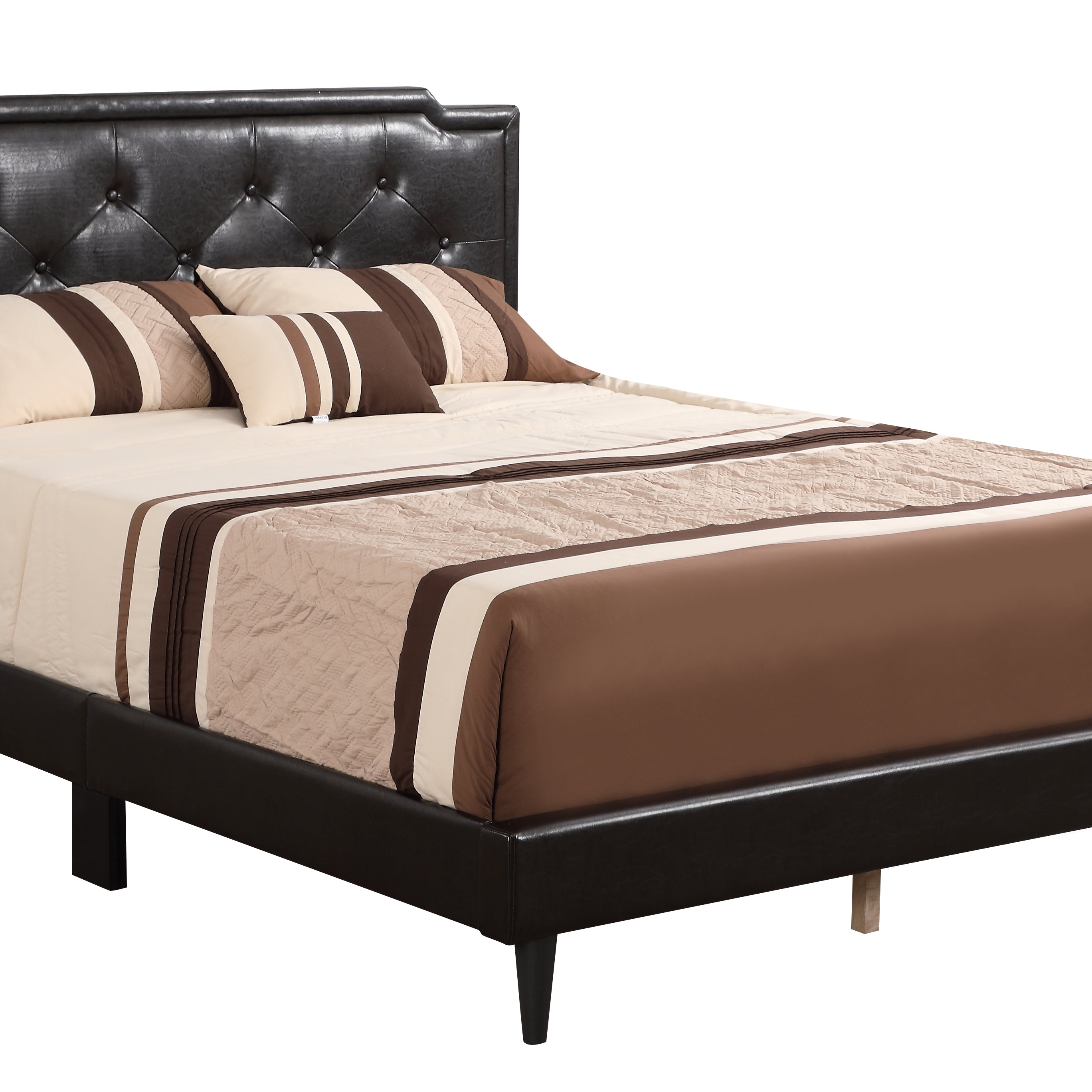 Glory Furniture Deb G1116-QB-UP Queen Bed - All In One Box , CAPPUCCINO--1