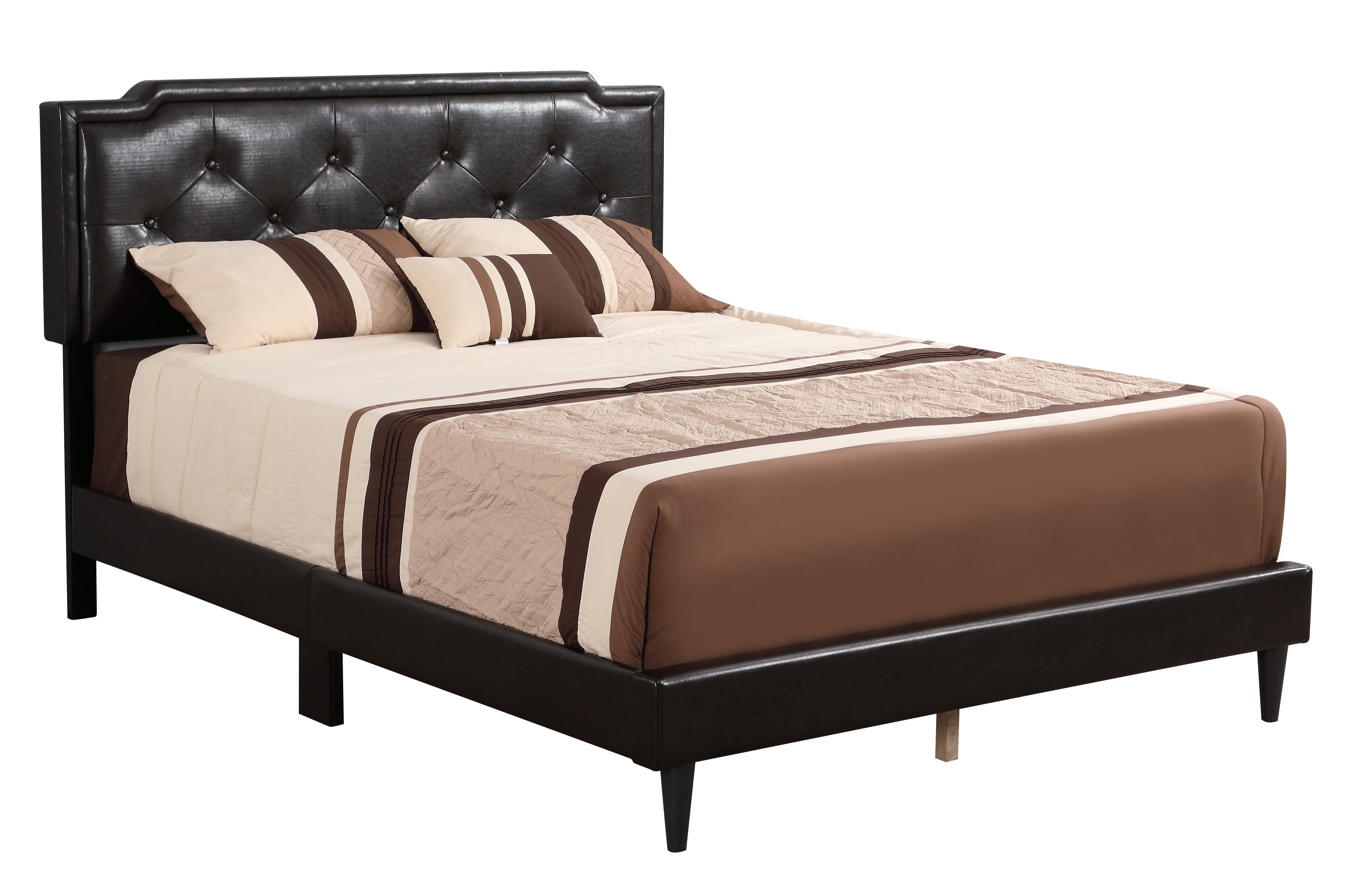 Glory Furniture Deb G1116-QB-UP Queen Bed - All In One Box , CAPPUCCINO--1