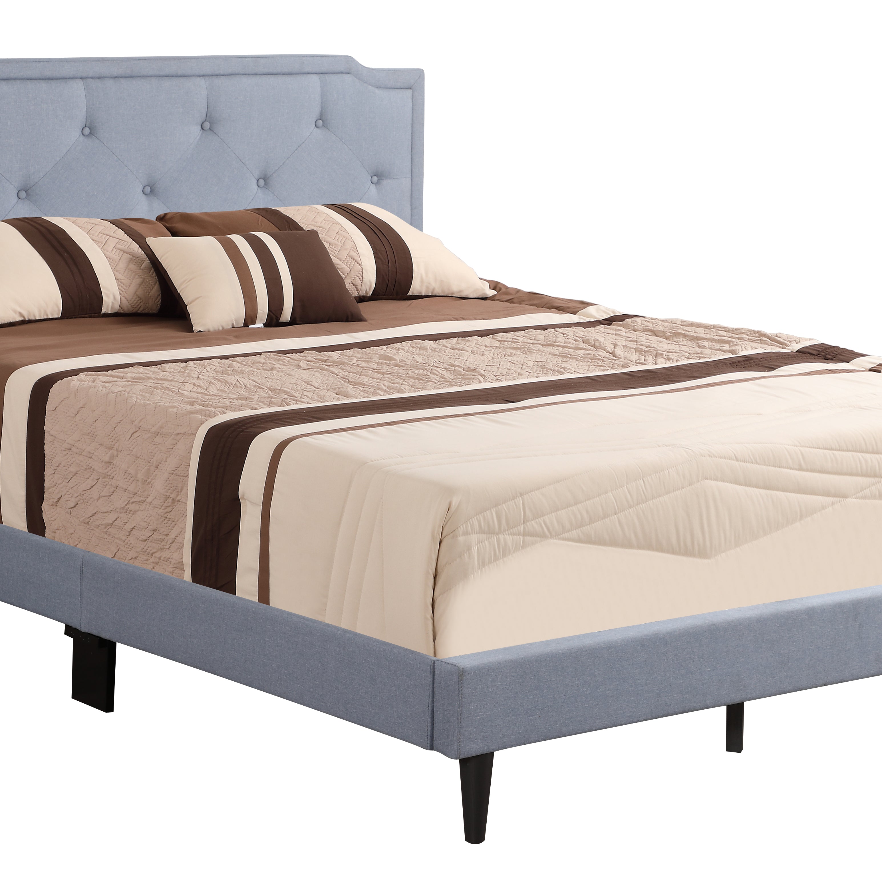 Glory Furniture Deb G1123-FB-UP Full Bed -All in One Box , BLUE--1