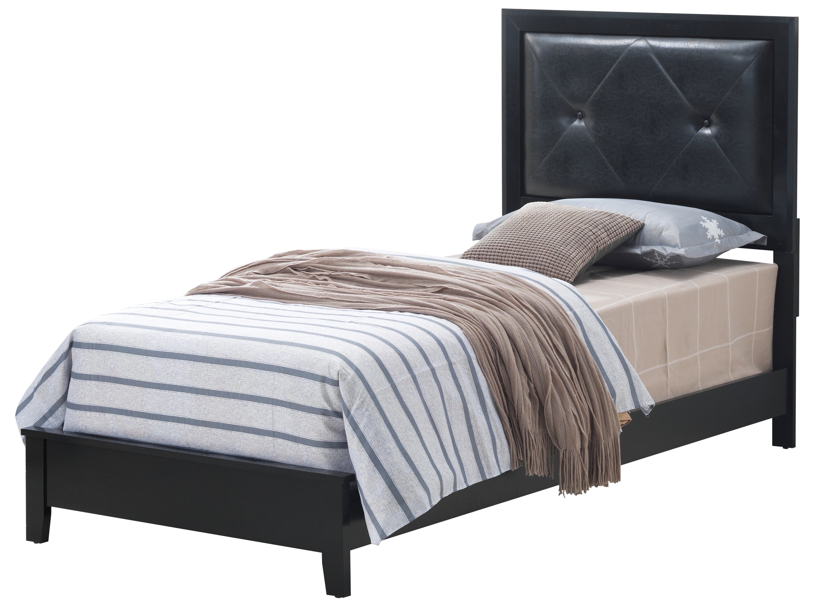 Glory Furniture Primo G1336A-TB Twin Bed , Black--1