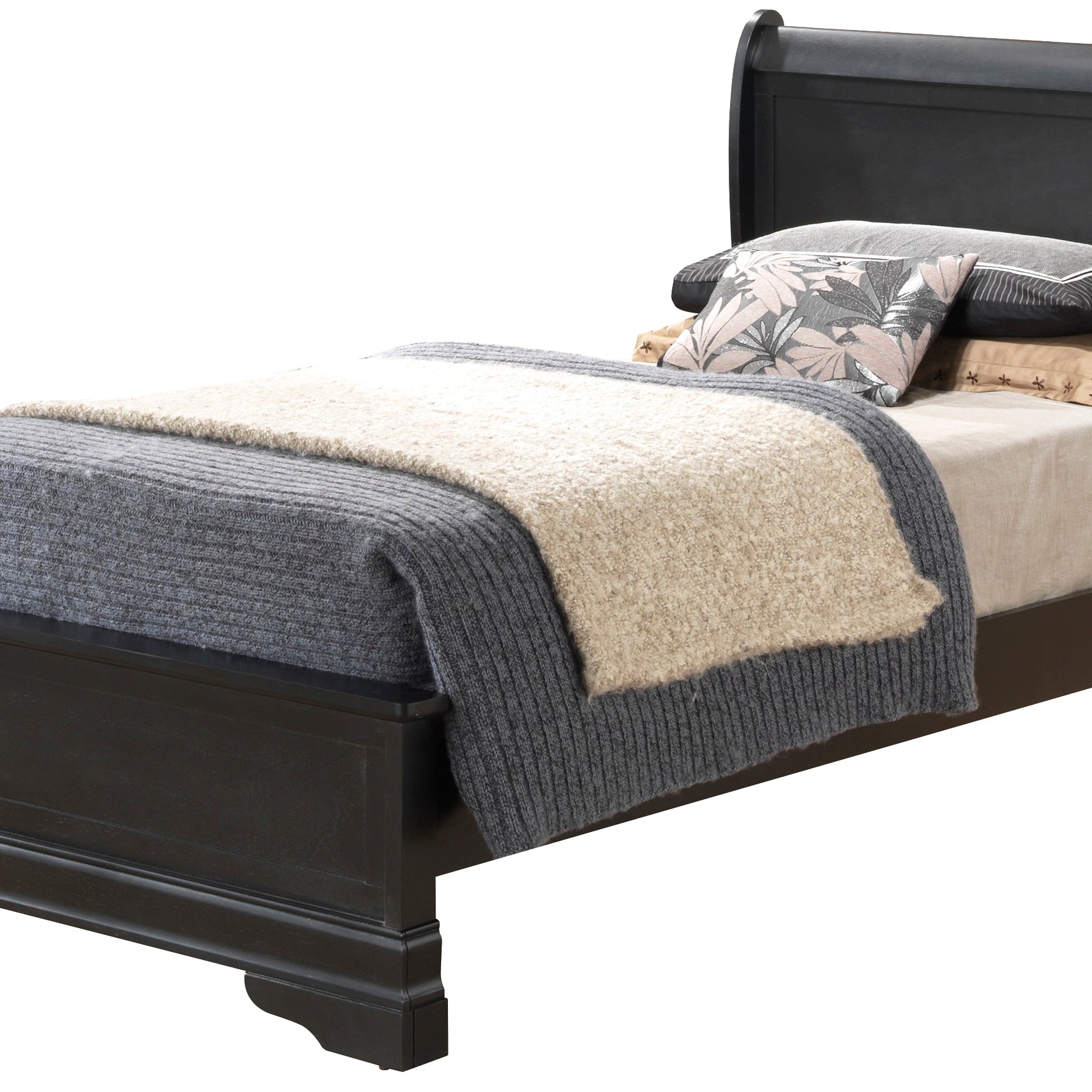 Glory Furniture Louis Phillipe G3150E-TB3 Twin  Bed , Black--1