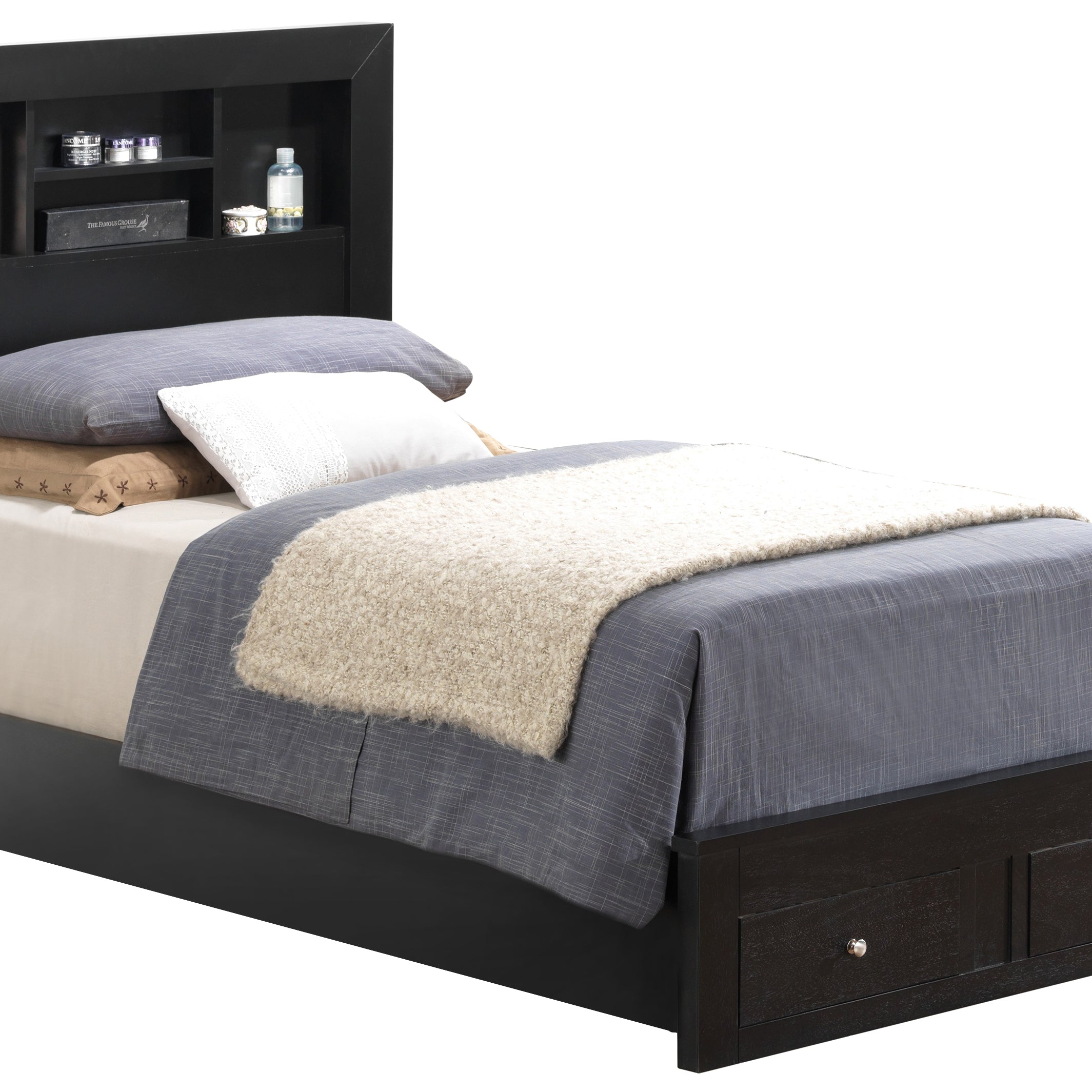 Glory Furniture Burlington G2450D-TSB2 Twin Storage Bed , Black--1