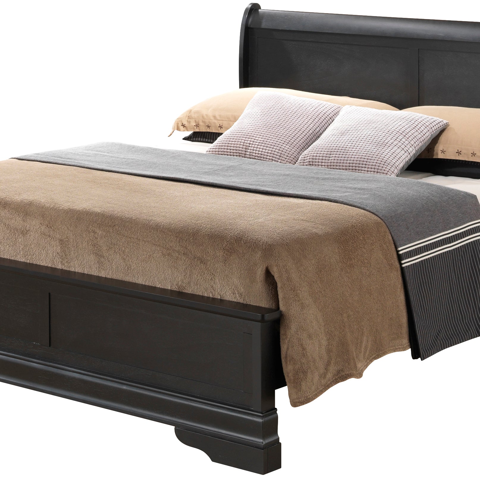 Glory Furniture Louis Phillipe G3150E-QB3 Queen  Bed , Black--1