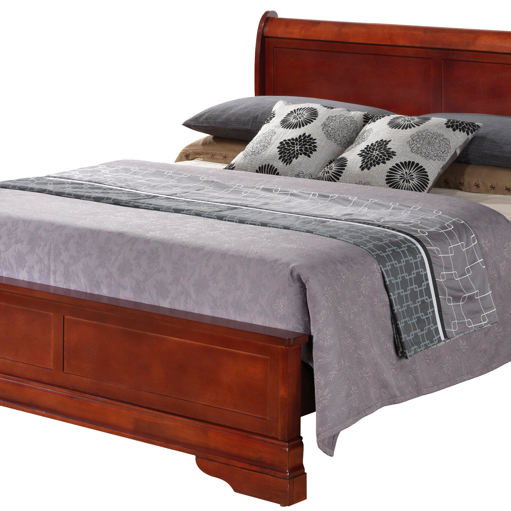 Glory Furniture Louis Phillipe G3100E-FB3 Full Bed , Cherry--1