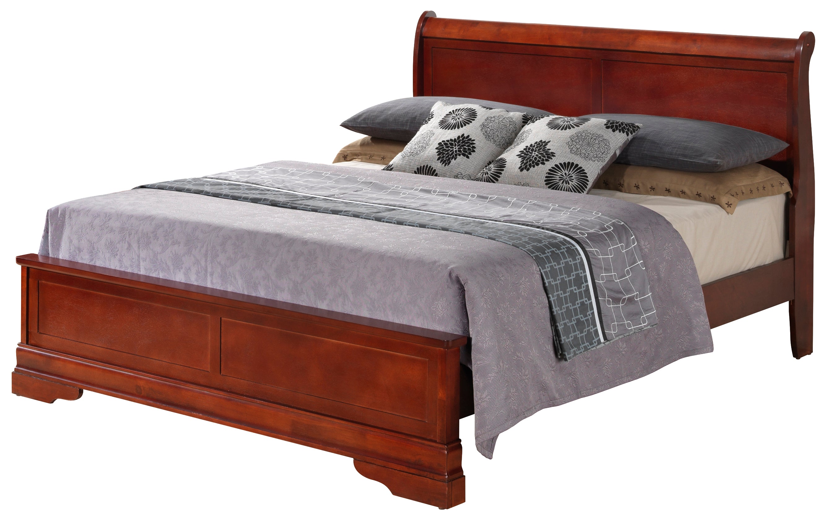 Glory Furniture Louis Phillipe G3100E-FB3 Full Bed , Cherry--1