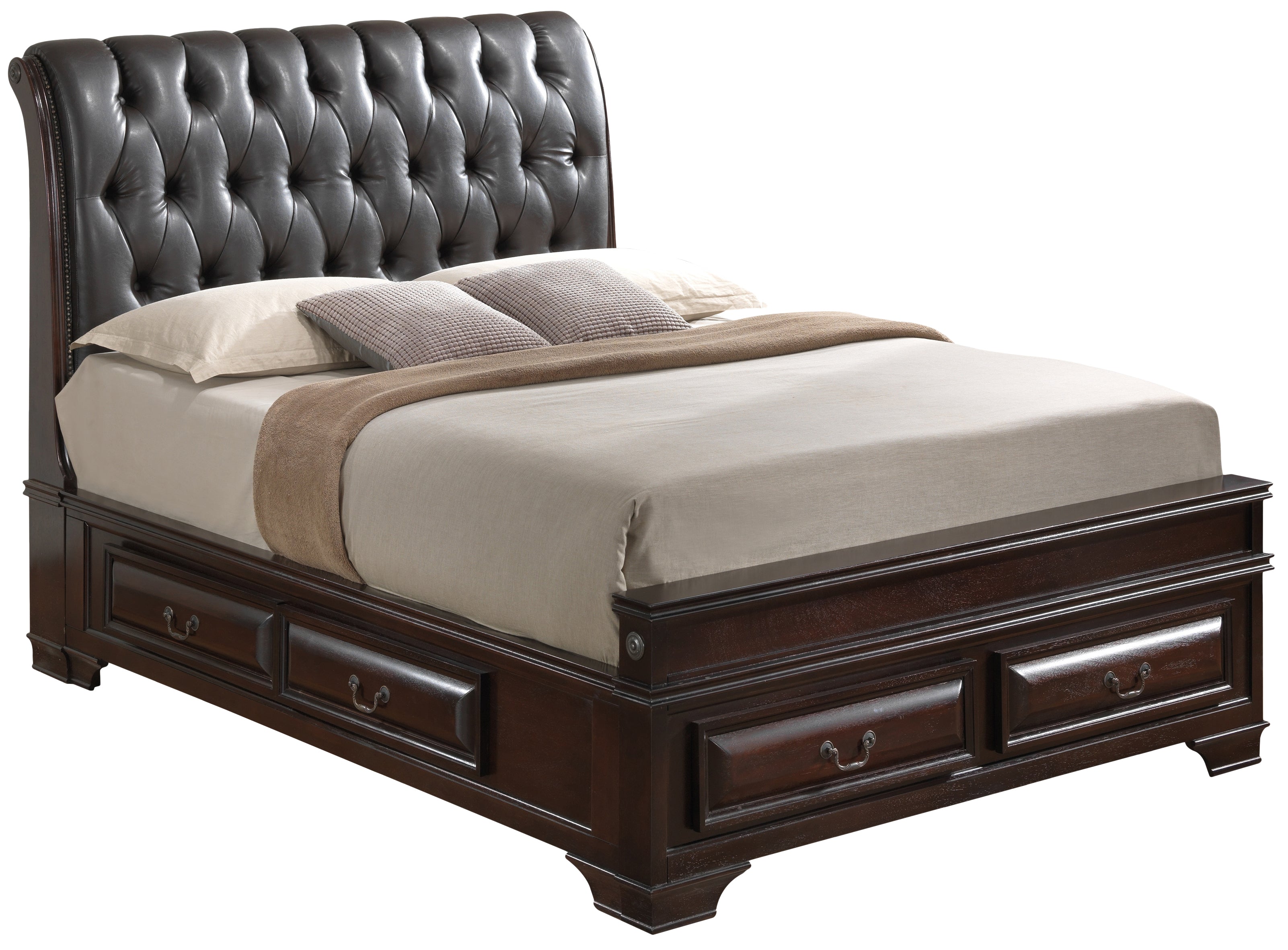 Glory Furniture LaVita G8875E-FB5 Full Storage bed , Cappuccino--1