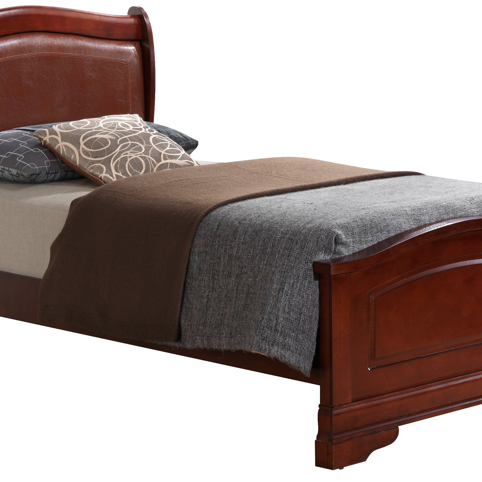 Glory Furniture Louis Phillipe G3100C-TB2 Twin  Bed , Cherry--1