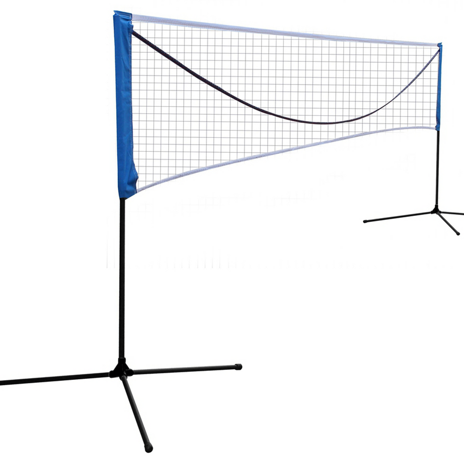 Portable Large Volleyball Badminton Tennis Net with Carrying Bag Stand/Frame 14FT--1