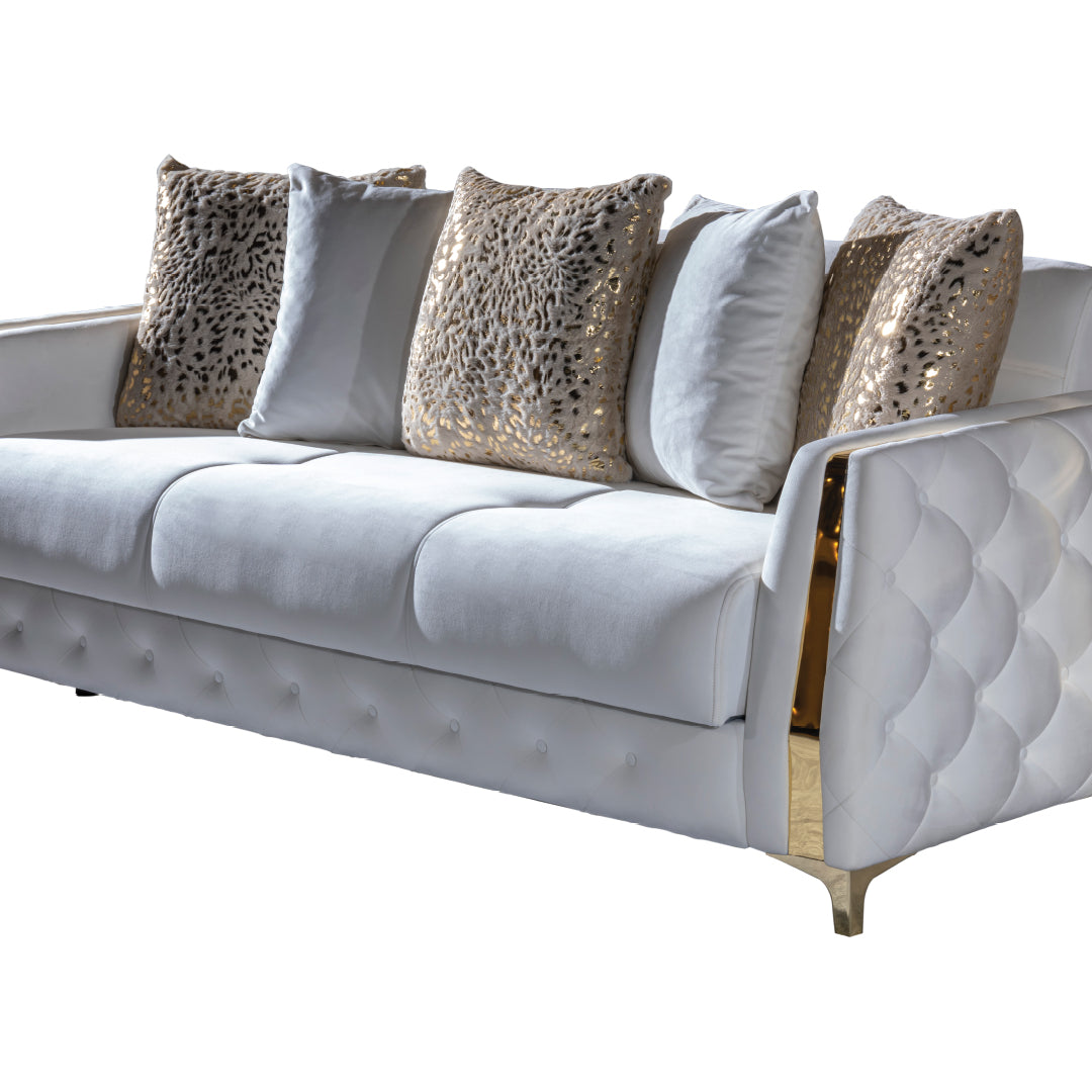 Lust Modern Style Sofa in Off White--4