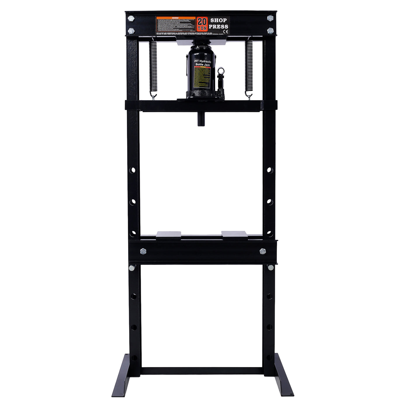 20 Ton Bottle Jack Shop Press, Bend, Straighten, or Press Parts, Install Bearings, U-Joints, Bushings, Ball Joints, and Pulleys,black--1