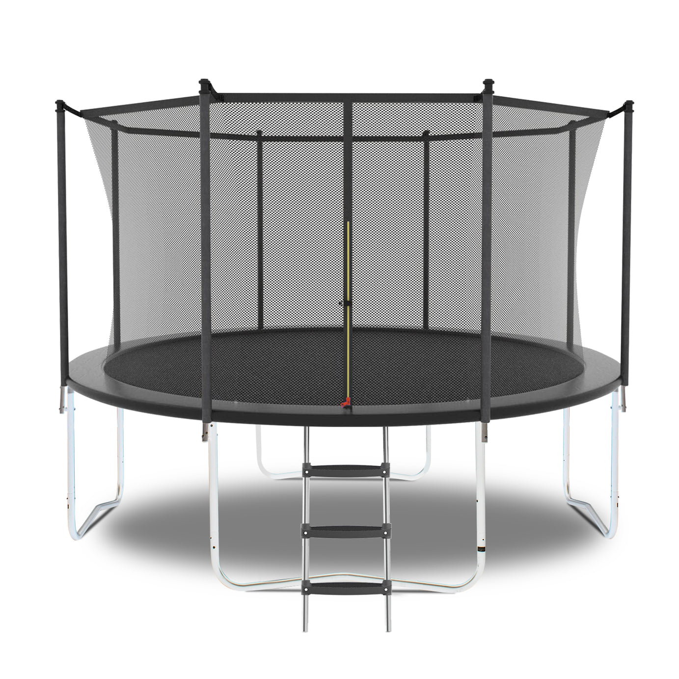 14FT Trampoline with Safety Enclosure Net, Outdoor Trampoline with Heavy Duty Jumping Mat and Spring Cover Padding for Kids and Adults--1