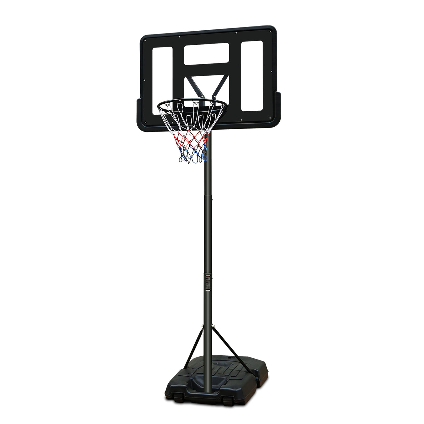 Basketball Hoop Portable Basketball Goal System 6.5-10ft Adjustable 44in Backboard for Indoor Outdoor Black--1