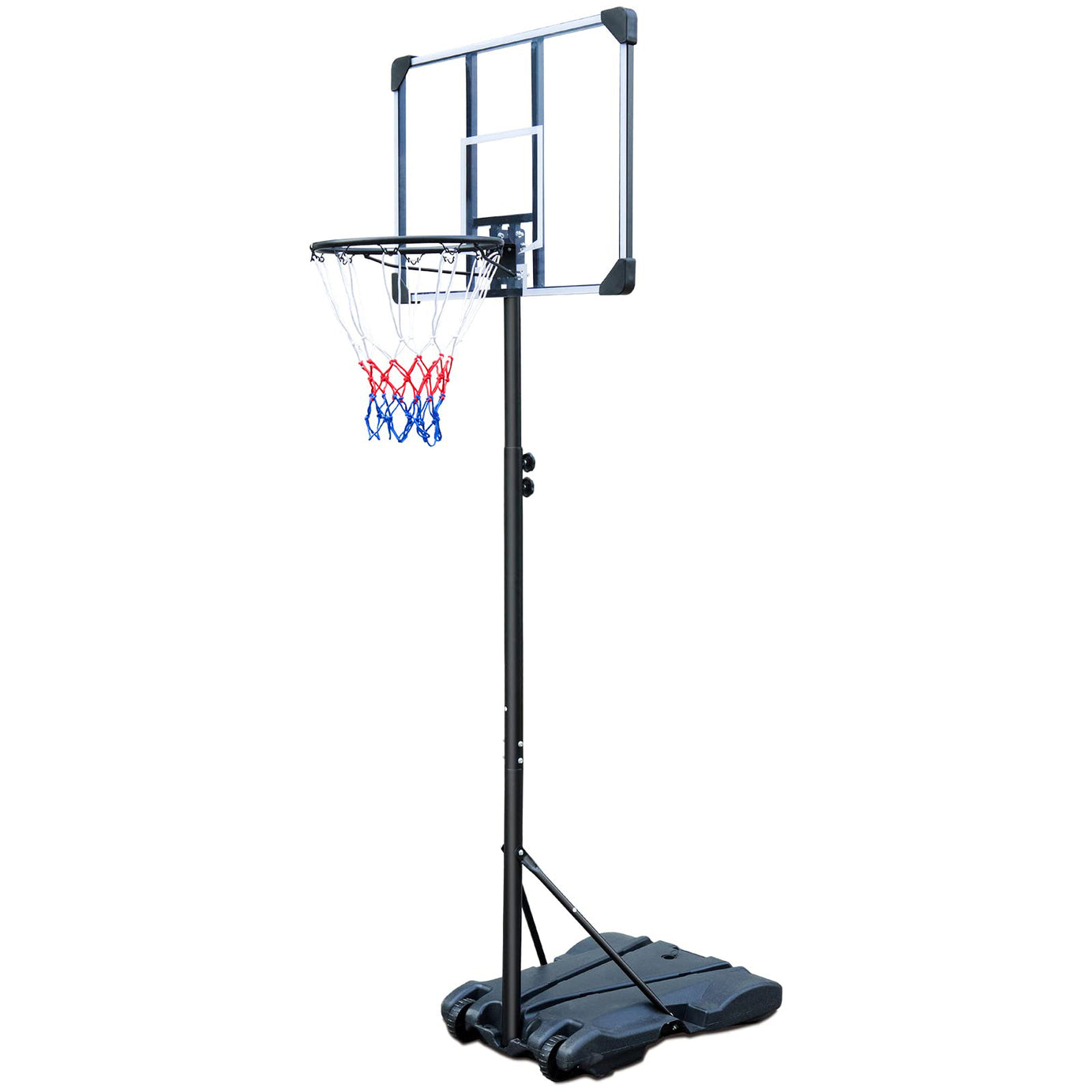 Basketball Hoop Portable Basketball Goal for Indoor Outdoor Basketball Stand 5.6-7 ft Adjustable 32 in Backboard with Wheels--1