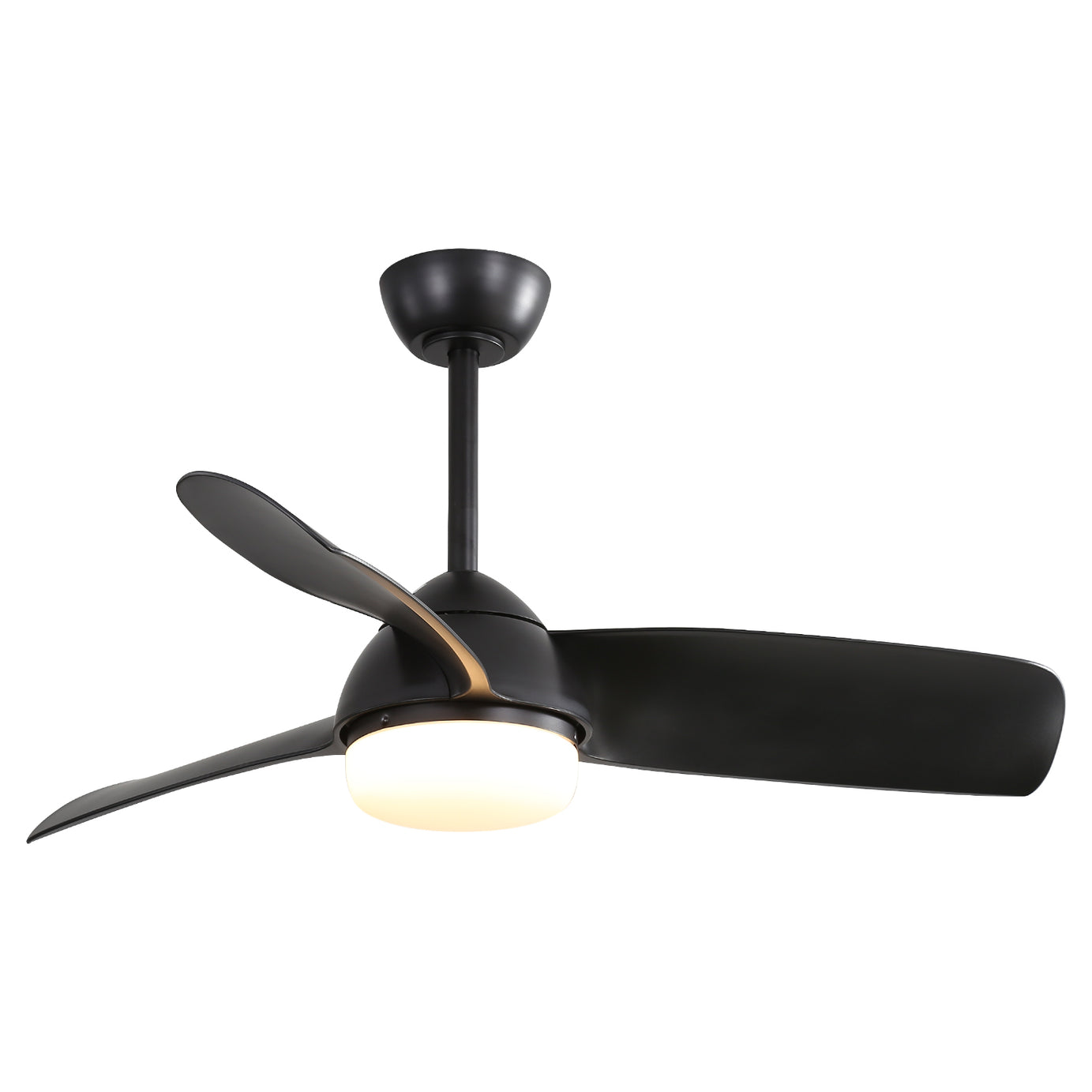 42 Inch Indoor ABS Ceiling Fan With 6 Speed Remote Control Dimmable Reversible DC Motor With Light--1