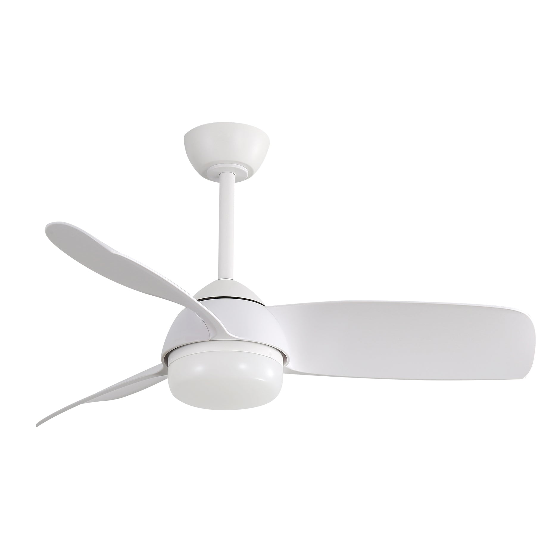 42 Inch Decorative ABS Ceiling Fan With 6 Speed Remote Control Dimmable Reversible DC Motor With Led--1