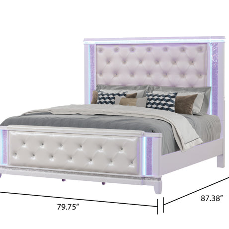 Opium King Bed in Milky White--4