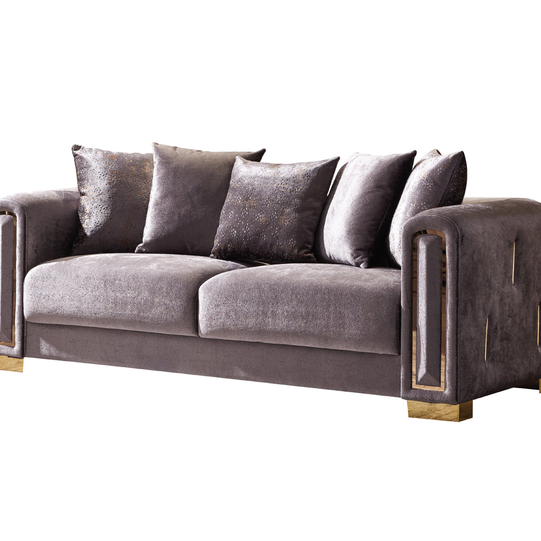 Impreza Modern Style Sofa in Silver--3