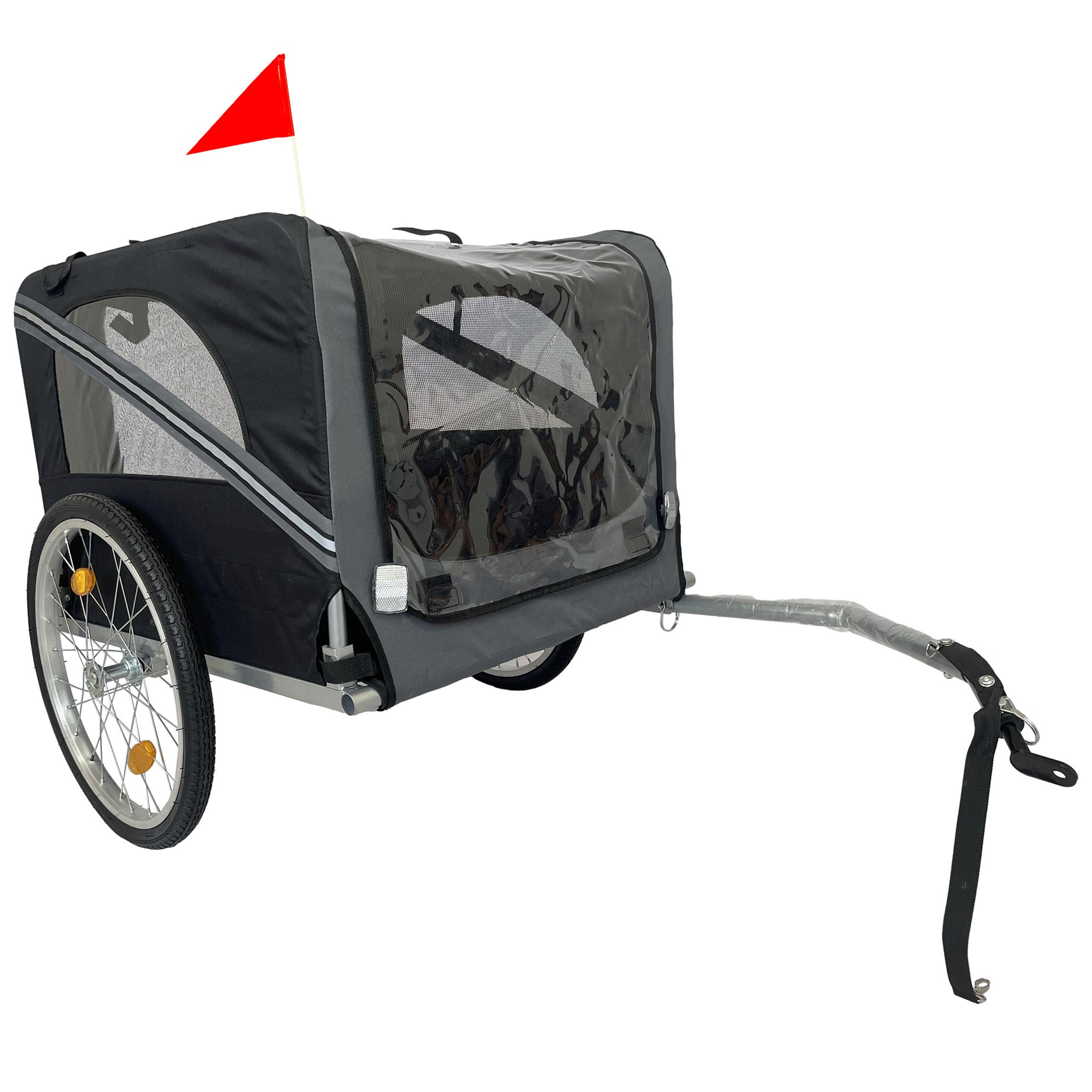 Outdoor Heavy Duty Foldable Utility Pet Stroller Dog Carriers Bicycle Trailer--1