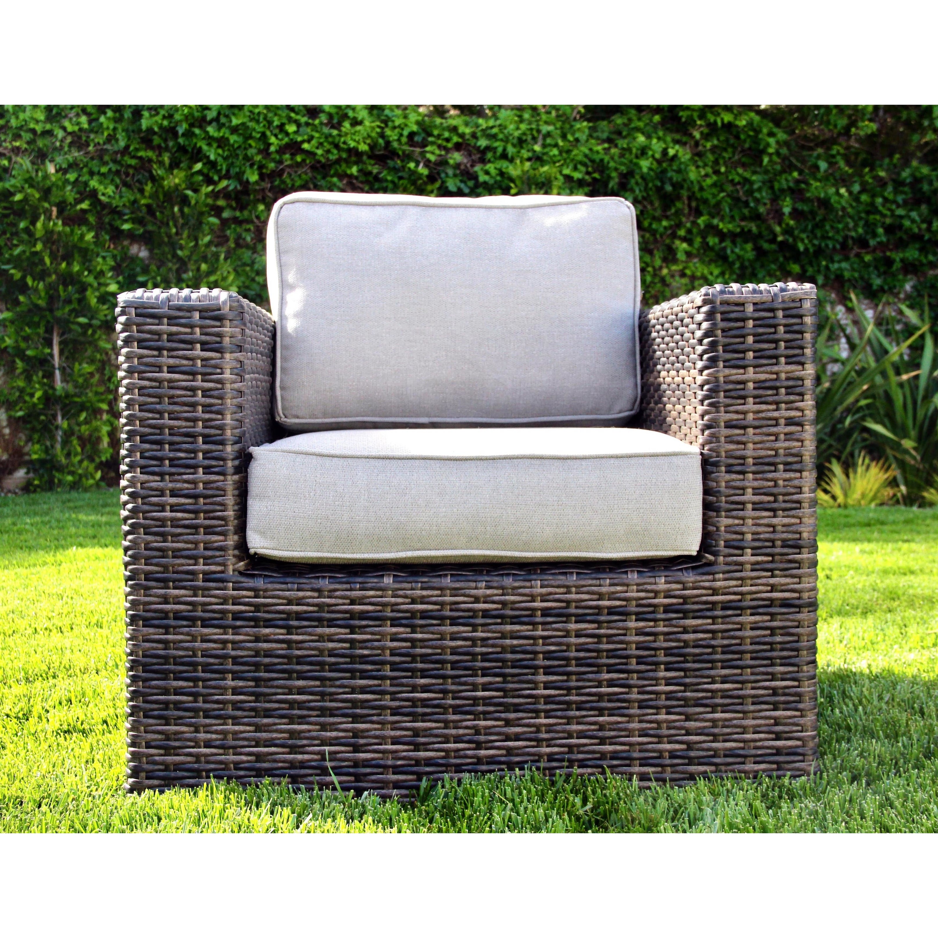 Living Source International Fully Assembled Patio Chair with Cushions (Set of 2)--1