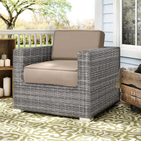 Living Source International Fully Assembled Patio Chair with Cushions--1