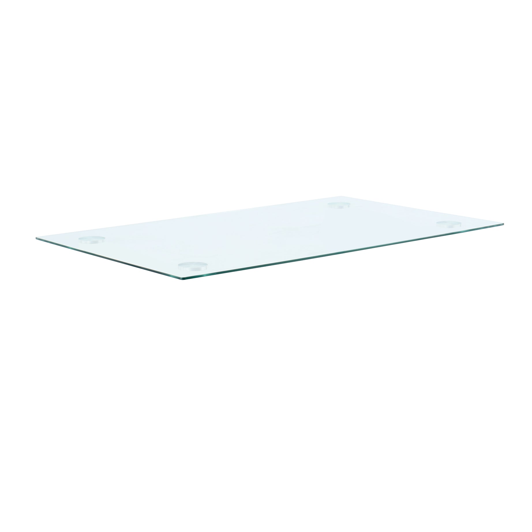 Modern minimalist rectangular glass table accessories, transparent glass countertop (Dia1300*800*8MM)--1