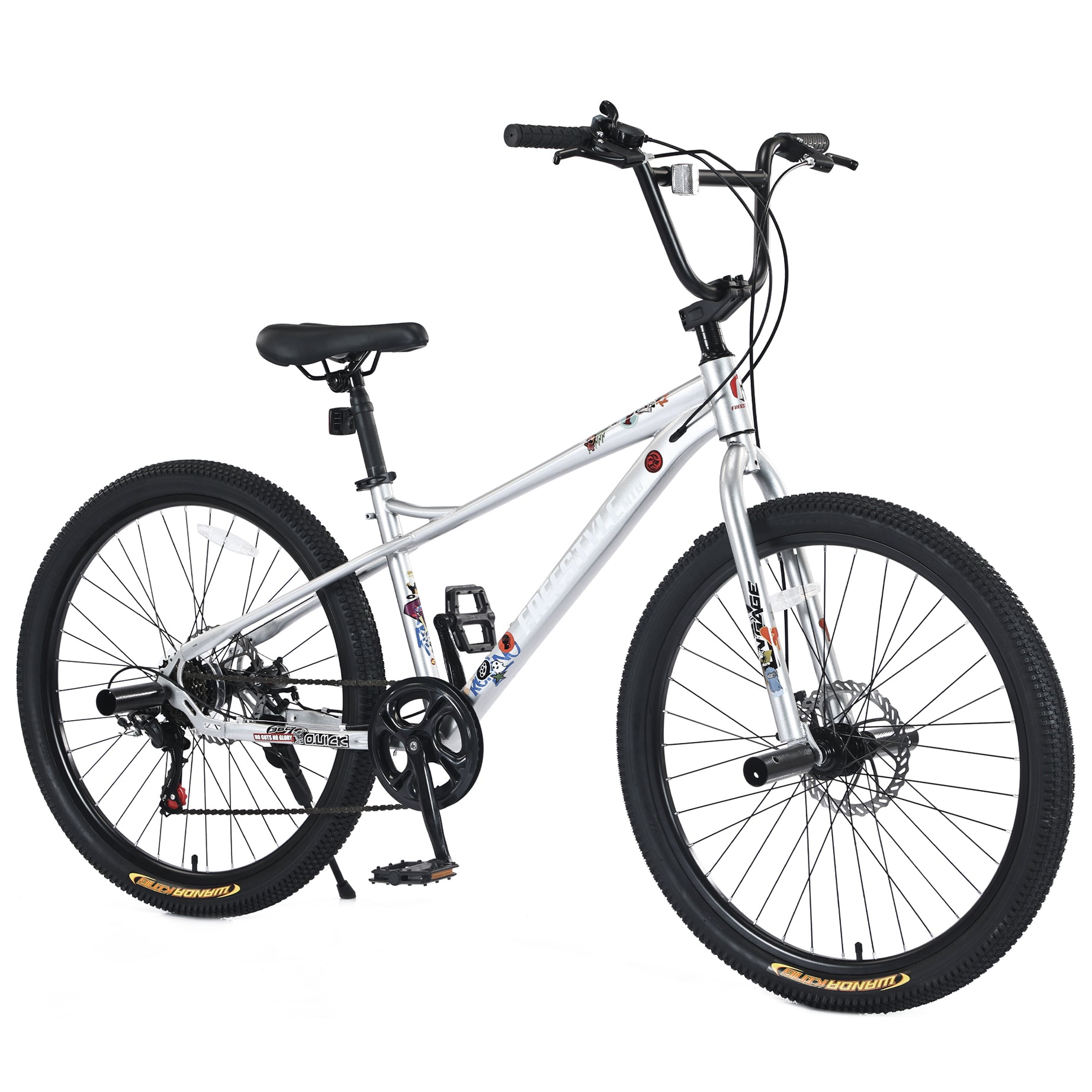 Freestyle Kids Bike Double Disc Brakes 26 Inch Children's Bicycle for Boys Girls Age 12+ Years--1