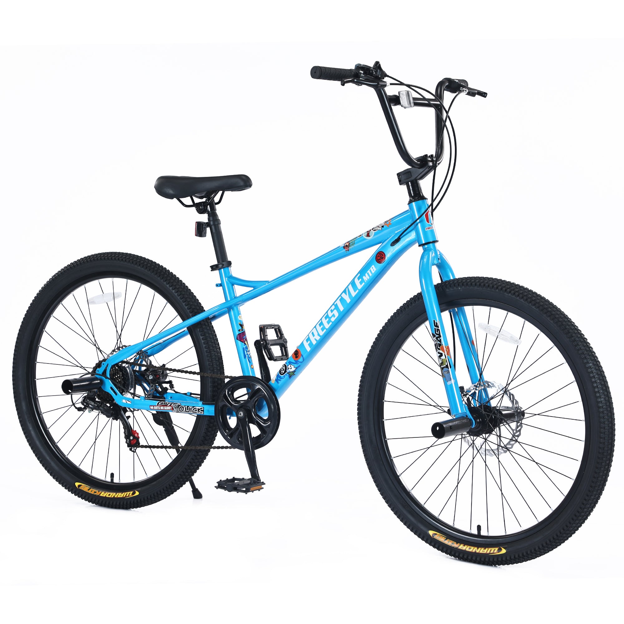 Freestyle Kids Bike Double Disc Brakes 26 Inch Children's Bicycle for Boys Girls Age 12+ Years--1