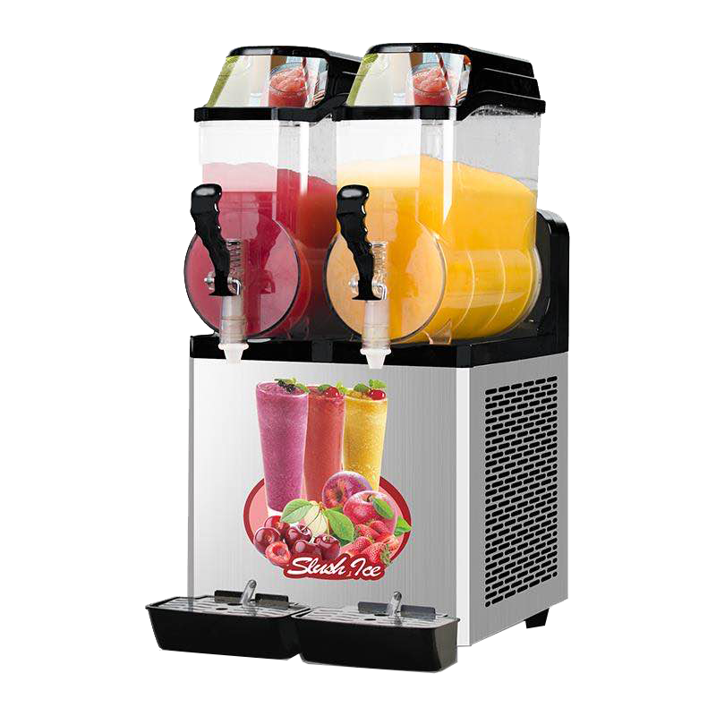 110V Commercial Slushy Machine 30L Double Tank 950W Stainless Steel Margarita Frozen Drink With Powerful Compressor Efficient Cooling Perfect for Supermarkets Cafes Restaurants Bars--1