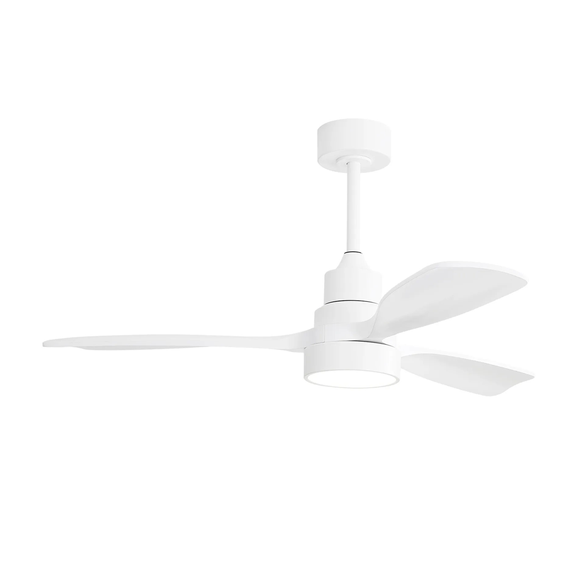 48 Inch Solid Wood Ceiling Fan with Dimmable Light 6 Speed Reversible DC Motor--1