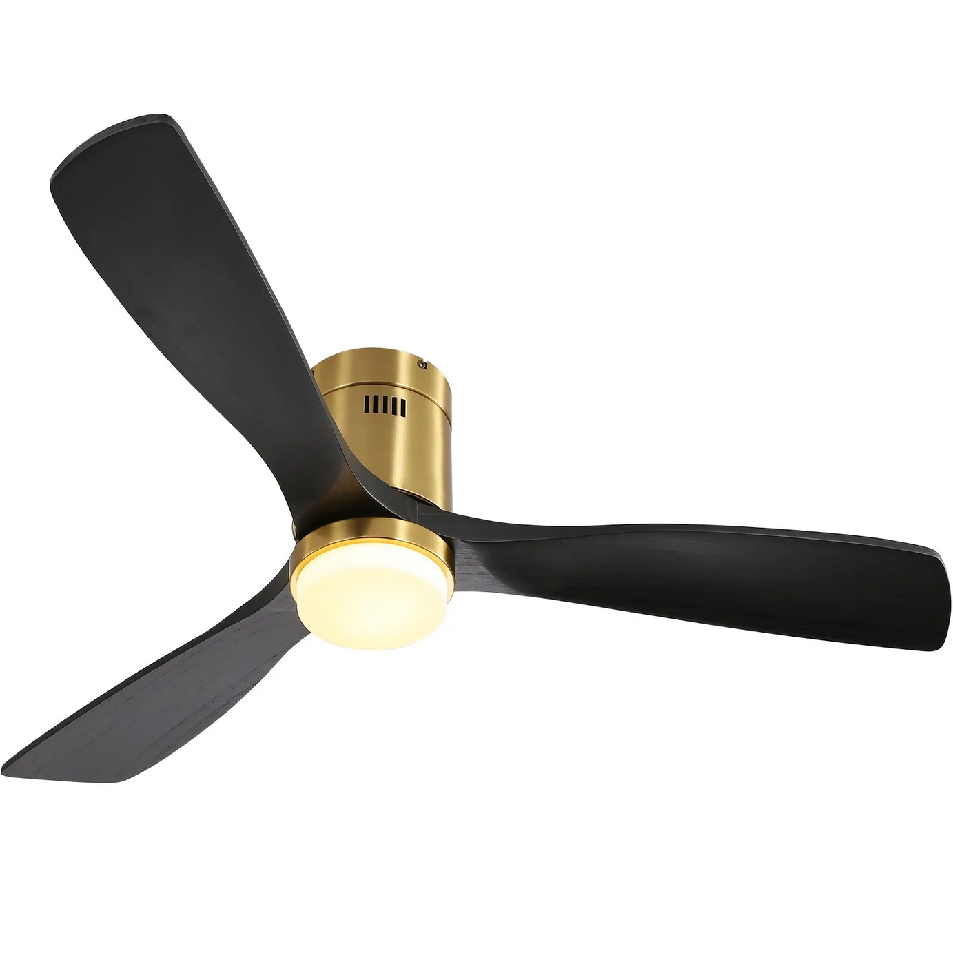 52 Inch Low Profile Ceiling Fan with Remote Control 3 Solid Wood Blades,52 Inches Suitable for Indoor and Outdoor--1