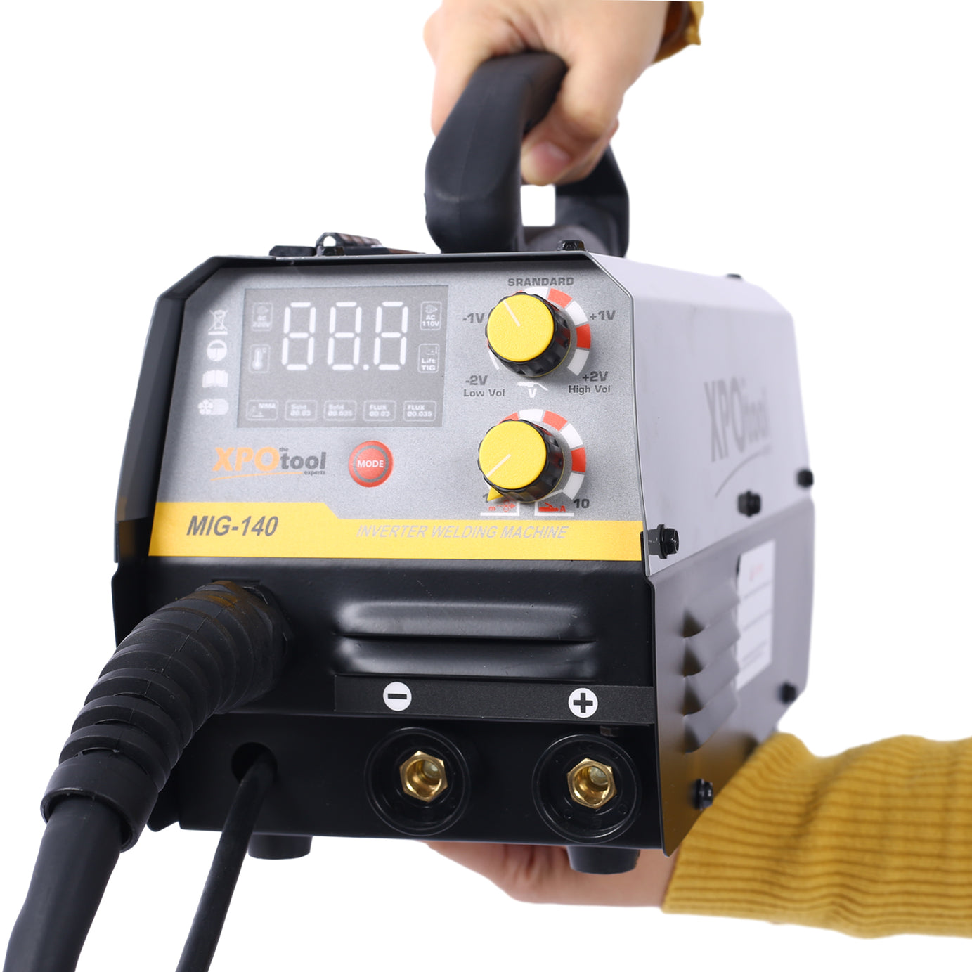 140A MIG Welder,110V multiprocess welder,Gas Gasless MIG Welding Machine,4 in 1 Flux MIG/Solid Wire/Lift TIG/Stick ARC Welder--1