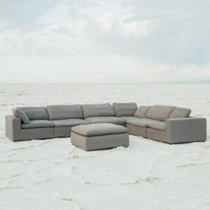 Harper Luxe Grey Sectional - 7 seat Configuration--1