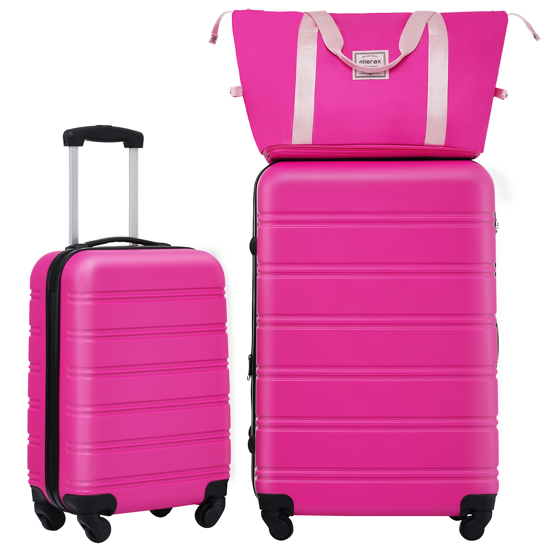 Hardshell Luggage Sets 2Pcs + Bag Spinner Suitcase with TSA Lock Lightweight 20" + 28"--1