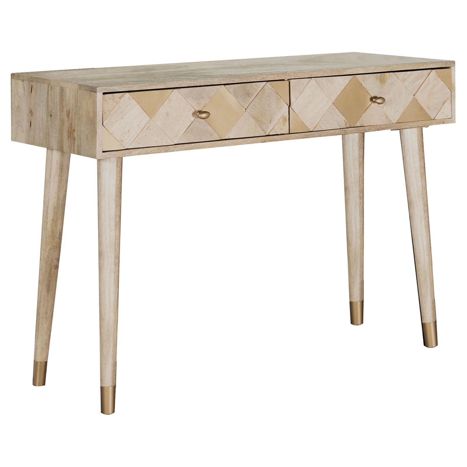 Natural Storage Console Table--1