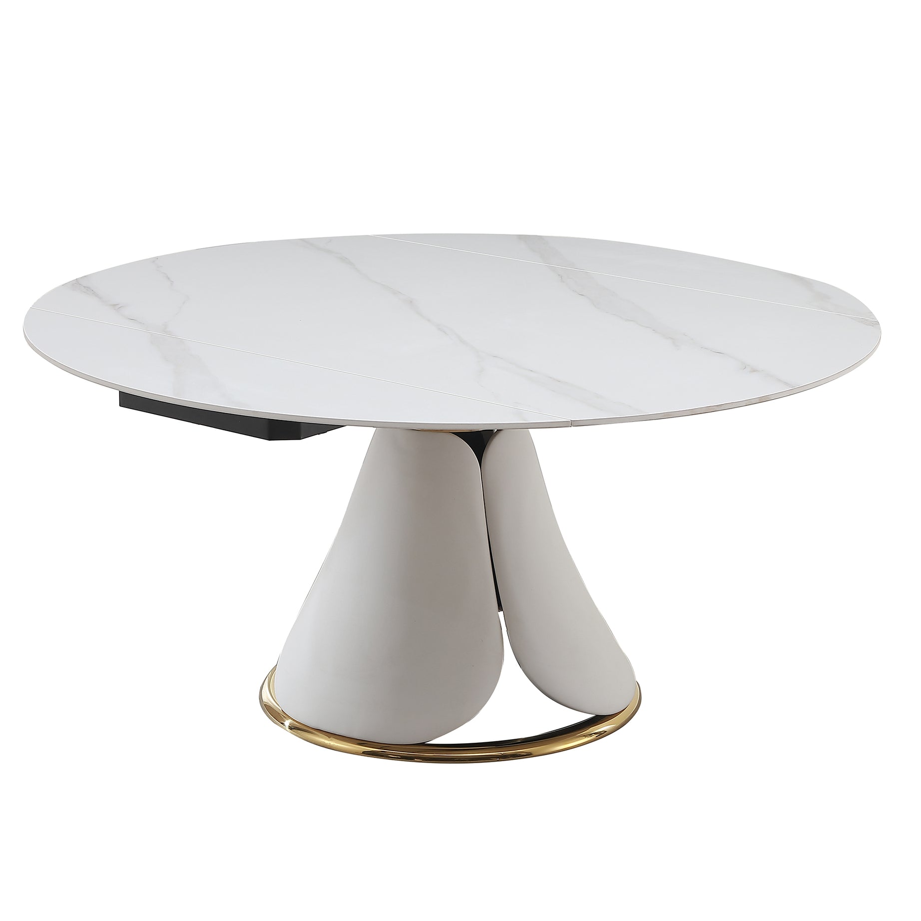 Fashion modern sinntered stone dining table with simple and multi-functional retractable dining table--1