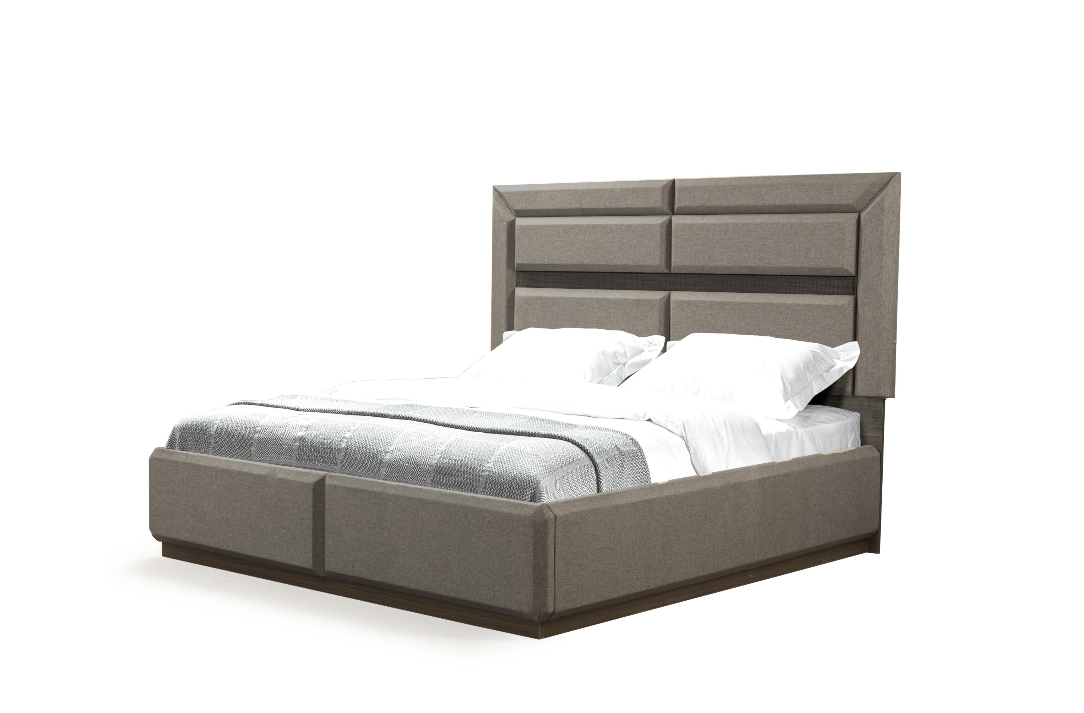 Dunhill Modern Style Queen Bed Made with Wood in Brown--1