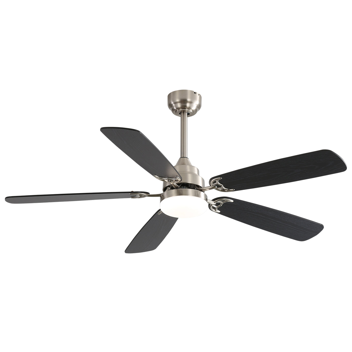 Modern 52 Inch Led Ceiling Fan With 110V 6 Speed Wind 5 Blades Remote Control Reversible DC Motor With Light--1