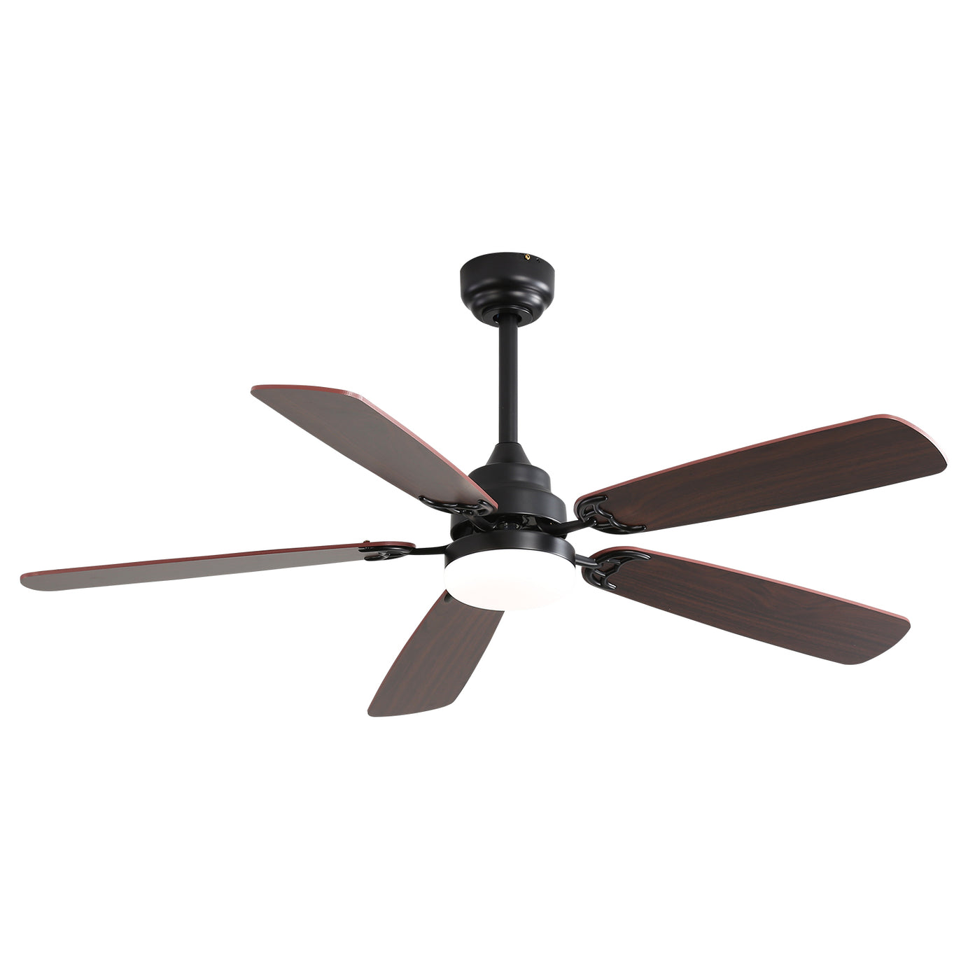 52 Inch Classics Ceiling Fan With Dimmable Led Light 6 Speed Wind 5 Blades Remote Control DC Motor For Indoor--1