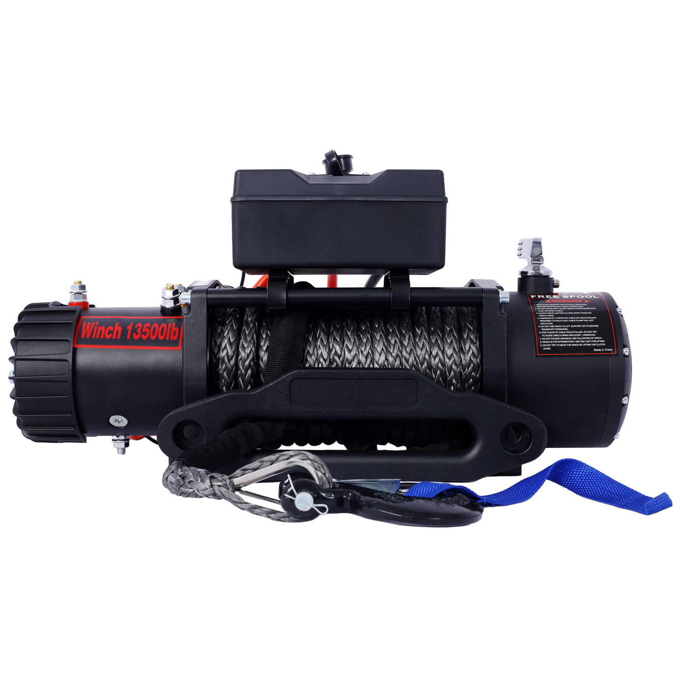 Winch-13500 lb. Load Capacity Electric Winch -12V DC Power for Towing Truck Off Road, with Wireless Remote--1