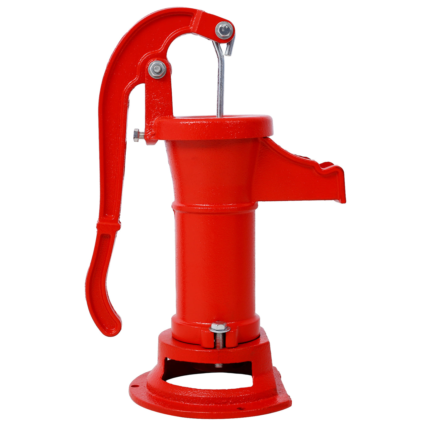 Operated 25 ft. Antique Pitcher Hand Water Pump, Red--1