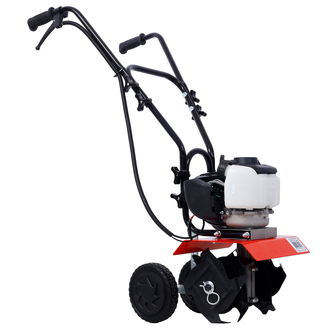 Mini Tiller Cultivator, Powerful 37.7cc 4-stroke Viper Engine, Gear Drive Transmission, Mini Cultivator with 4-Cycle  Engine--1