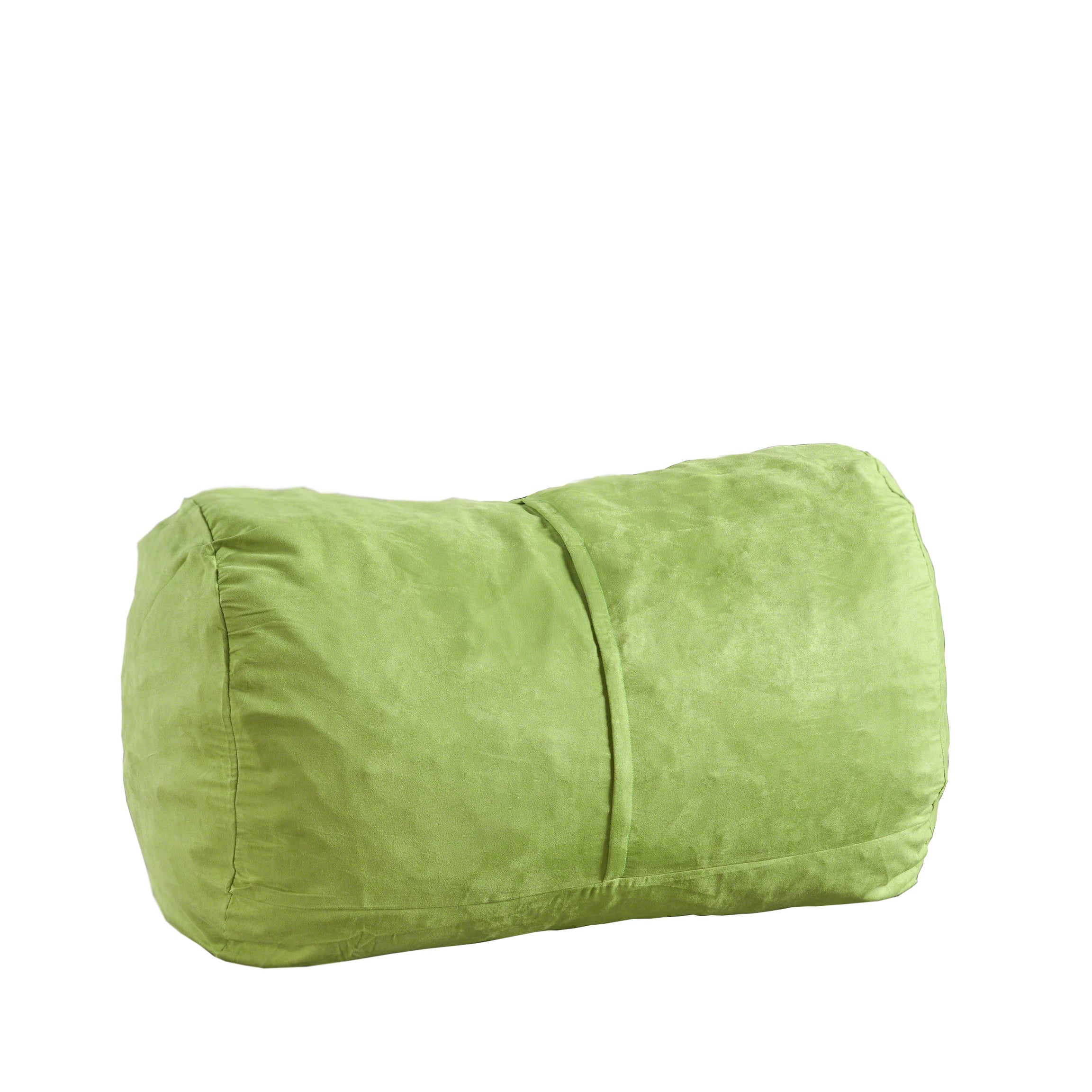 Michael 4 Foot Cylindrical Suede Bean Bag, Kiwi--1