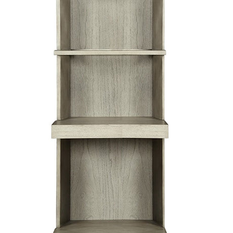 Bridgevine Home Celino Bookshelf Pier, Set of 2, No Assembly Required, Sandstone Finish--1