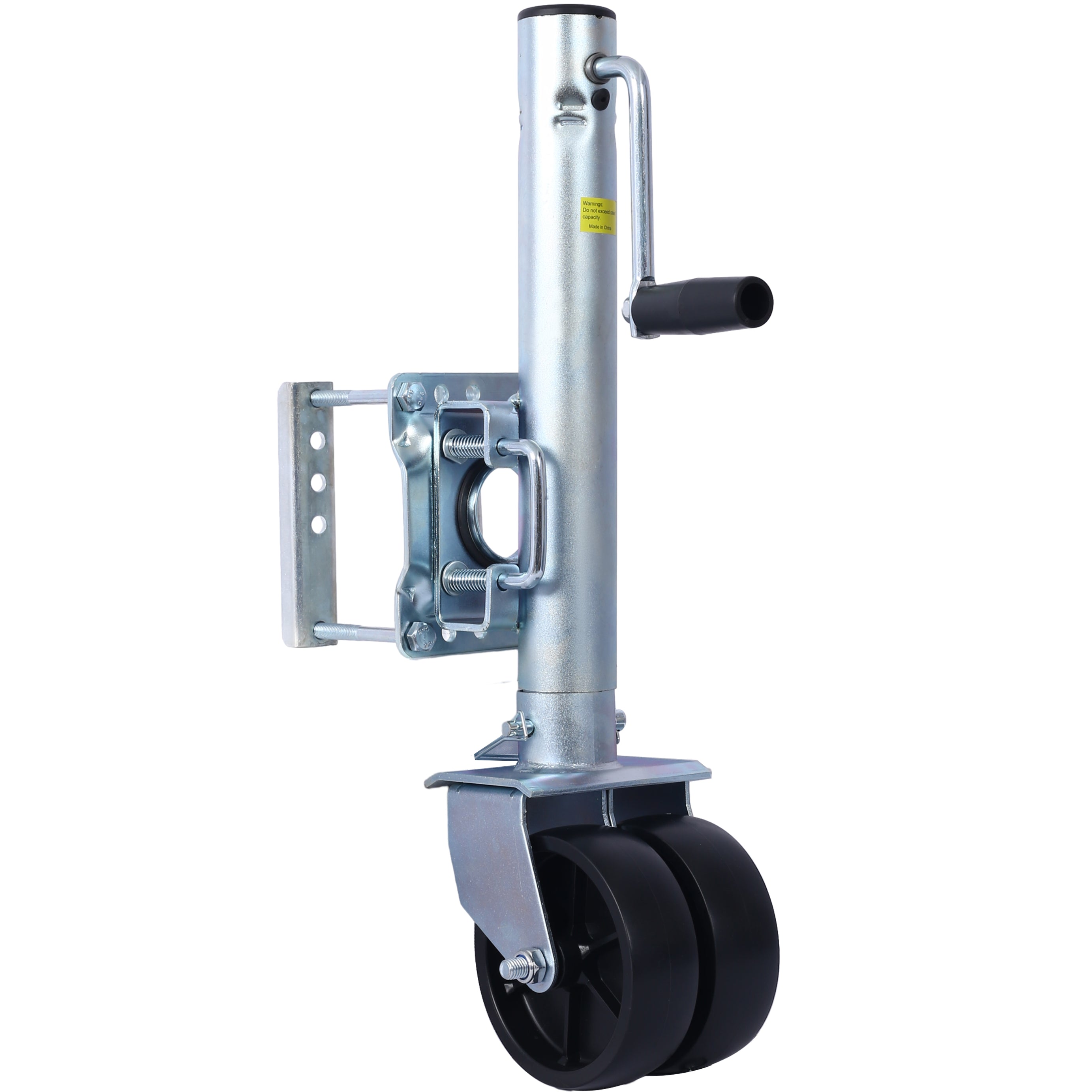 Trailer Jack, Boat Trailer Jack 34.5 in, Bolt-on Trailer Tongue Jack Weight Capacity 1500 lb, with PP Wheels and Handle for Lifting RV Trailer, Horse Trailer, Utility Trailer, Yacht Trailer--1