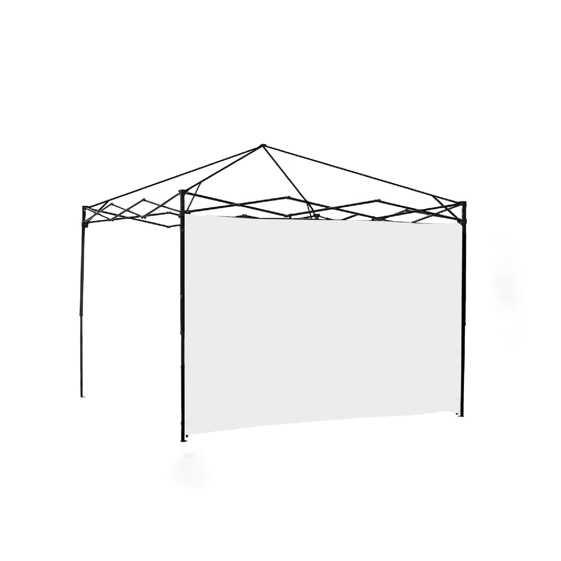 Canopy Sidewall for 10x10ft Pop Up Canopy Tent, 3 Pack Sunwall, 2pcs with Windows,1pcs without windows.White--1