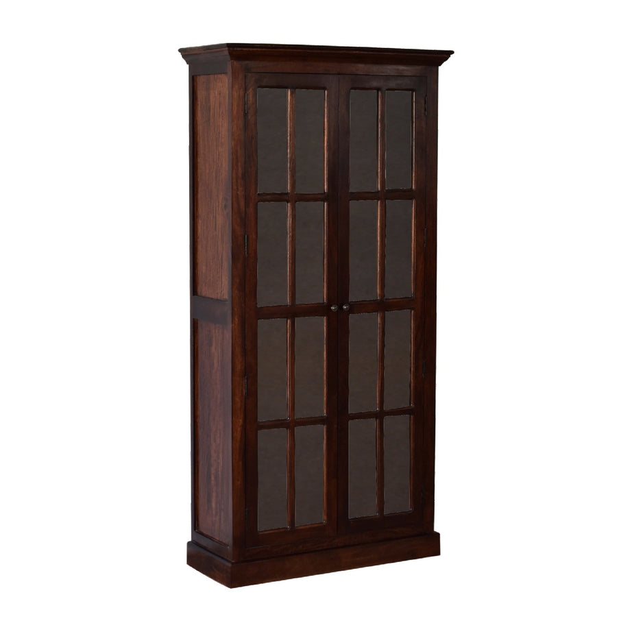 Tall Cherry Glazed Cabinet--1